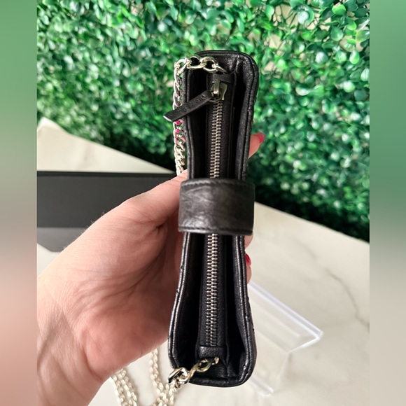 Chanel Black Quilted Studded Card Holder Wallet - Picture 8 of 13